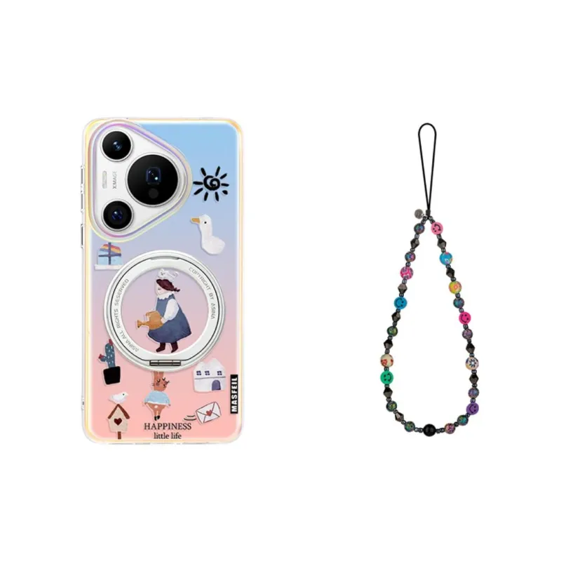 Marsfield Acrylic Material 360 Rotating Magnetic Stand Case Phone Cases Compatibility Huawei P70/70 PRO Trendy-9
