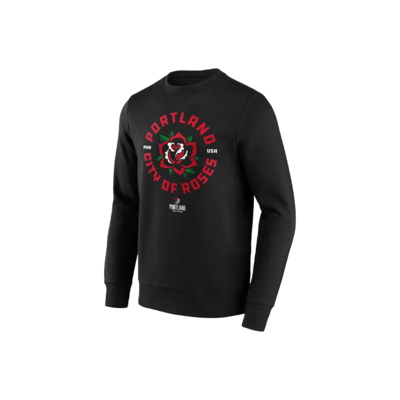 NBA Portland Trail Blazers Fanatics Sweatshirt Men's Black-0