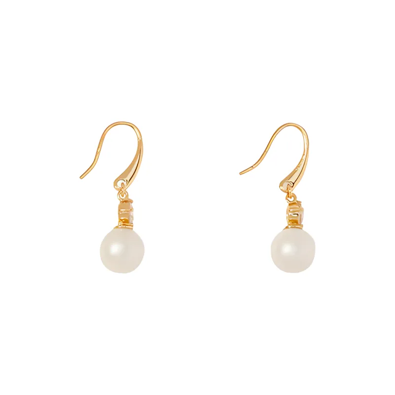 Kate Spade Plastic Copper Zircon Earrings Women's Gold-1