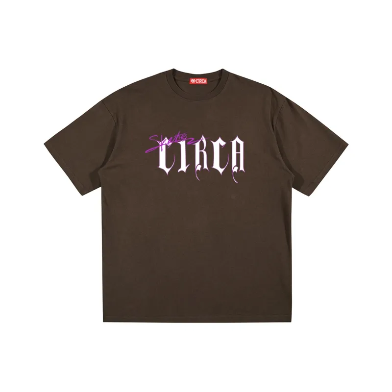 C1RCA American Gothic Letter Cross Fun Combination Logo Print T-Shirt Unisex-16