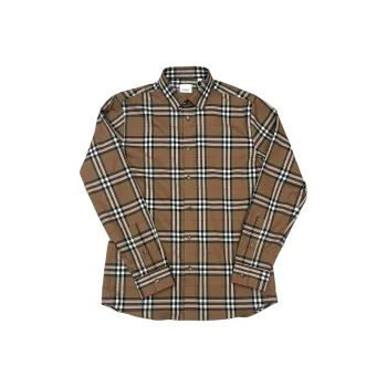 Burberry Shirts Men Brown