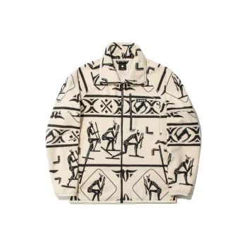 LiNing Sweatshirt Unisex Light Antique Yellow All Over Print