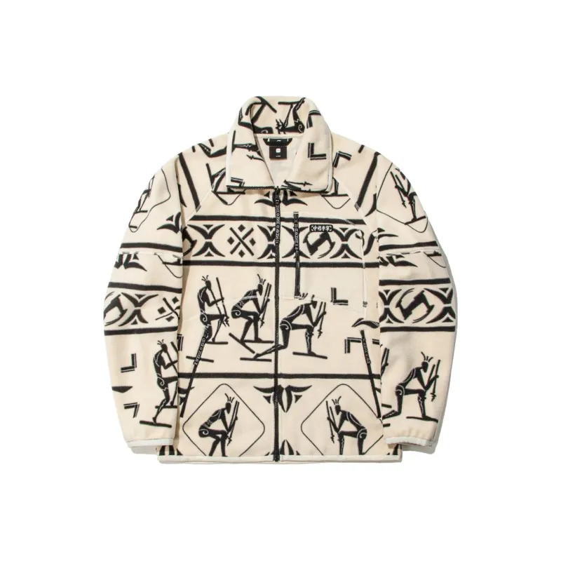 LiNing Sweatshirt Unisex Light Antique Yellow All Over Print-0
