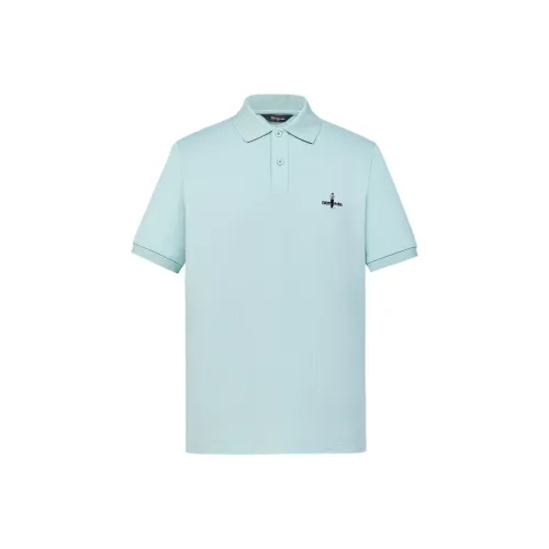 Biyin Leufen Oxygen Bar With Cooling Sensation Cooling Lapel Short Sleeved Polo Shirt Men's