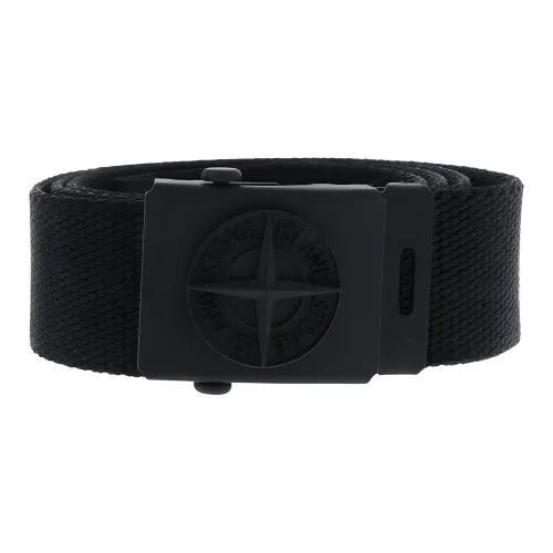 STONE ISLAND Badge Buckle Belt Kids' Black