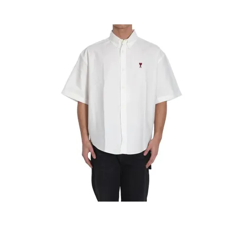 AMIPARIS Paris Ami De Coeur Logo Embroidered Short Sleeved Shirt