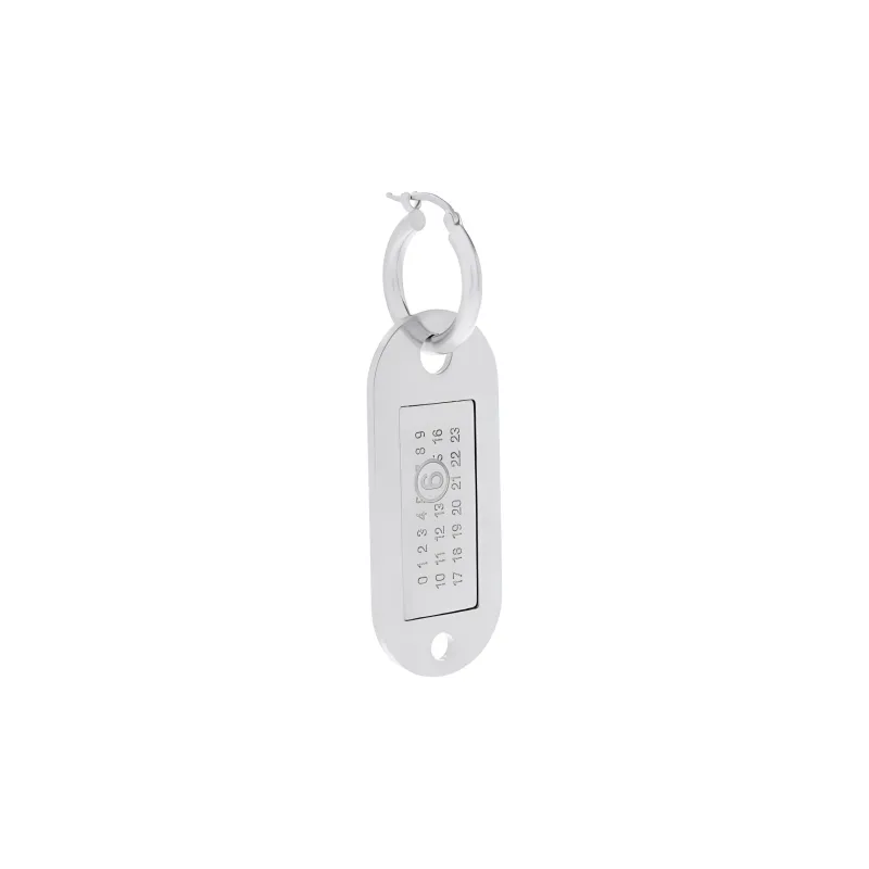 MM6 Maison Margiela Logo Engraved Embellished Earrings-2