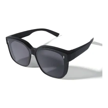 CACUSS Junior TR90 Oval Myopia Glass Compatible Summer Sun Protection Polarized Sunglasses Unisex