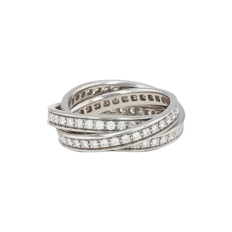 CARTIER White Gold, Diamond Rings Women's Silver-0