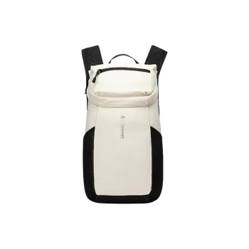 CHAOJIANTA China National Geography, Collaboration 150D Twill Backpack Unisex Light Beige Gray