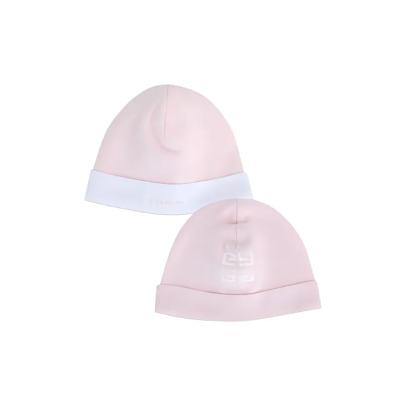 Givenchy 4G print Cotton Beanie Set Of Two-0