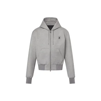 LOUIS VUITTON Tailored Technical Wool Hooded Blouson
