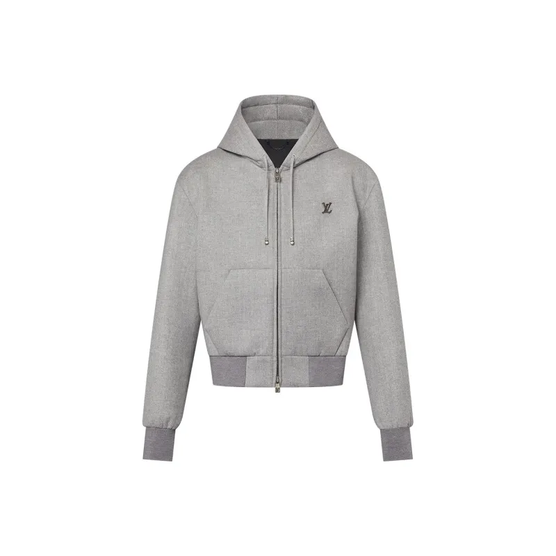 LOUIS VUITTON Tailored Technical Wool Hooded Blouson-0