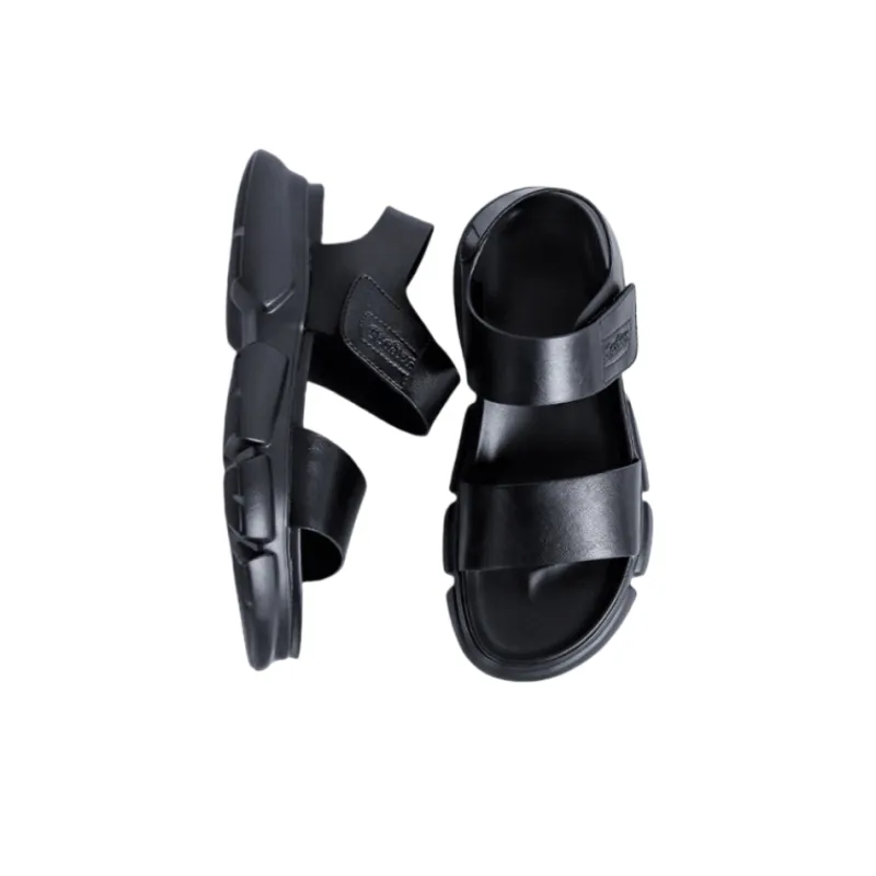 A Fairy Tale Of A Pair Of Shoes One Strap Sandals Men's Black-1