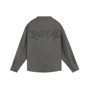 LUJIAMEN Shirts Unisex Gray