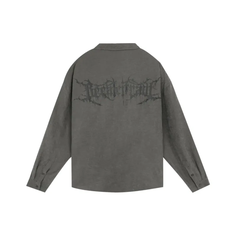 LUJIAMEN Shirts Unisex Gray-0