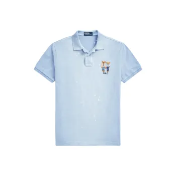 Polo Ralph Lauren SS24 Polo Shirt Men's Chambray Blue