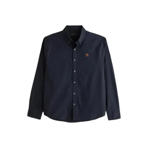 Abercrombie＆Fitch Shirt Men's Marine Blue