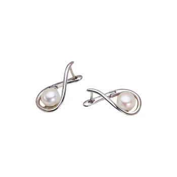 Andaozi Pearl Stud Earrings Women's