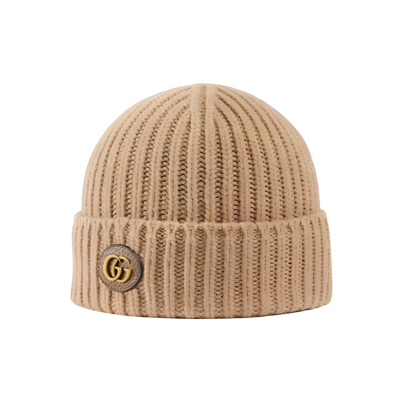 GUCCI Double G Knitted Beanie-1
