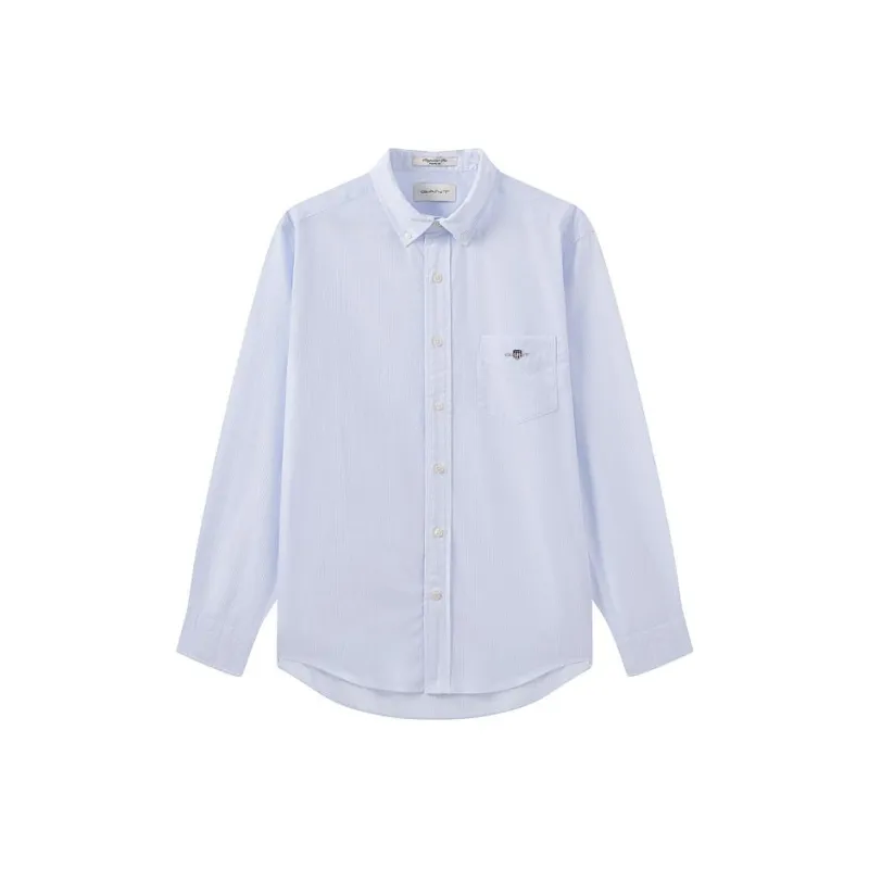 GANT Shirts Men Light Blue-0
