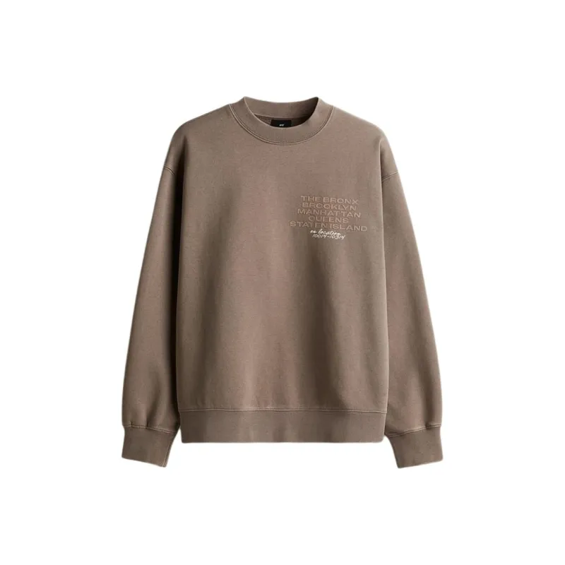 H&M Sweatshirt Men's Gray Brown-0