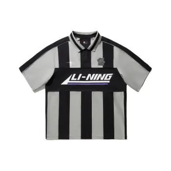 LiNing Polo Shirt Men's Black Ultimate Gray