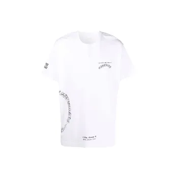 Givenchy Symbol Circle Chain Oversized T Shirt