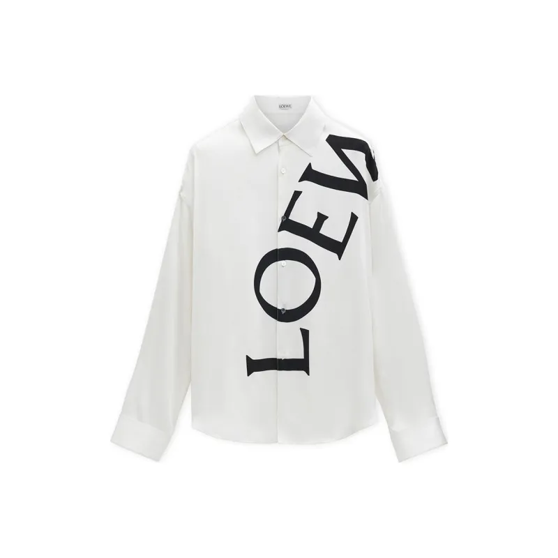 LOEWE Long Sleeve Silk Shirt-0