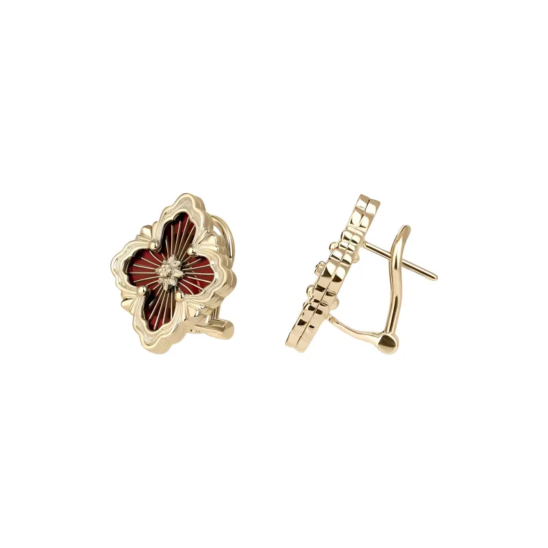 BUCCELLATI Opera Tulle Collection Earrings Women's Gold-2