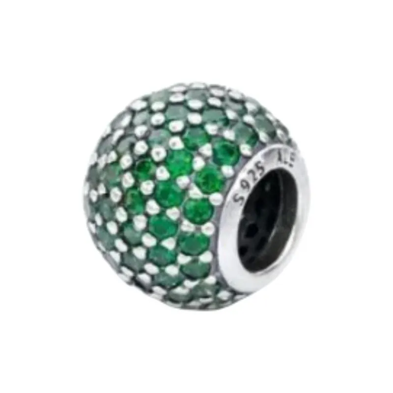 Pandora 925 Sterling Silver Jewelry Accessories Unisex Green-3