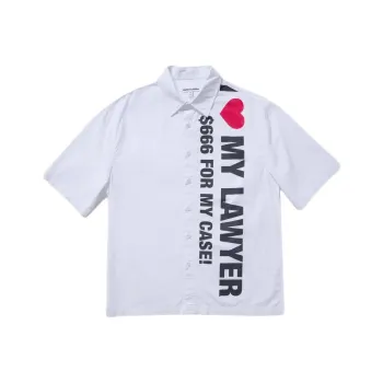 Jaded London SS24 Lawyer Shirt Fantasy Store Collection Shirt Men's White/White