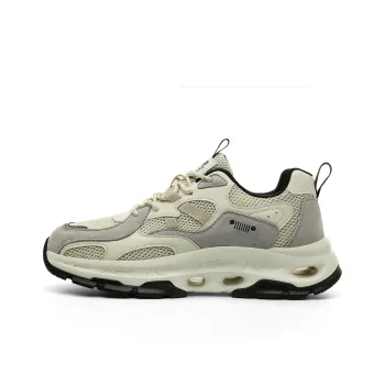 JEEP SPIRIT Cushioning, Slip Resistant, Abrasion Resistant, Breathable Low Top Chunky Sneakers Men's Moon Dust Gray