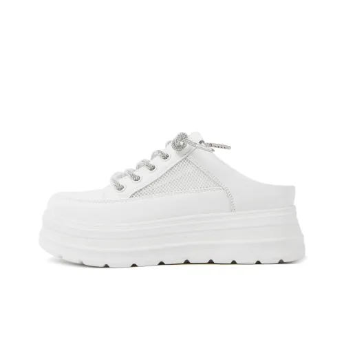 CAMEIDO EVA Quiet Closed Toe Slippers Women's White