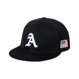 Black-Flat Brim Hat