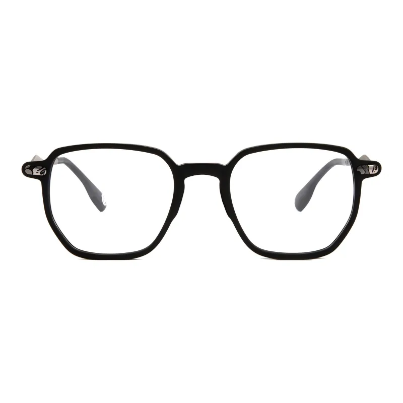 A BATHING APE Eyeglass Frames Unisex MB-Matte Black-1