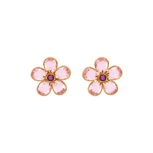 Swarovski Florere Earrings Women's Pink