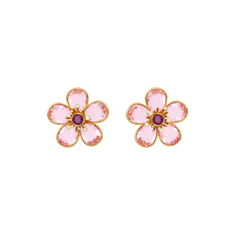 Swarovski Florere Earrings Women's Pink-0