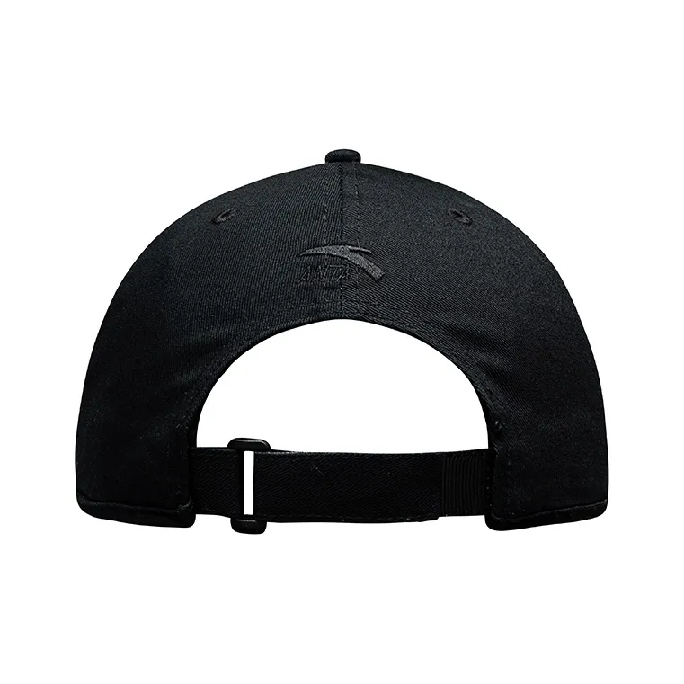 Anta Twill Cotton Fabric Baseball Caps Unisex Basic Black-2