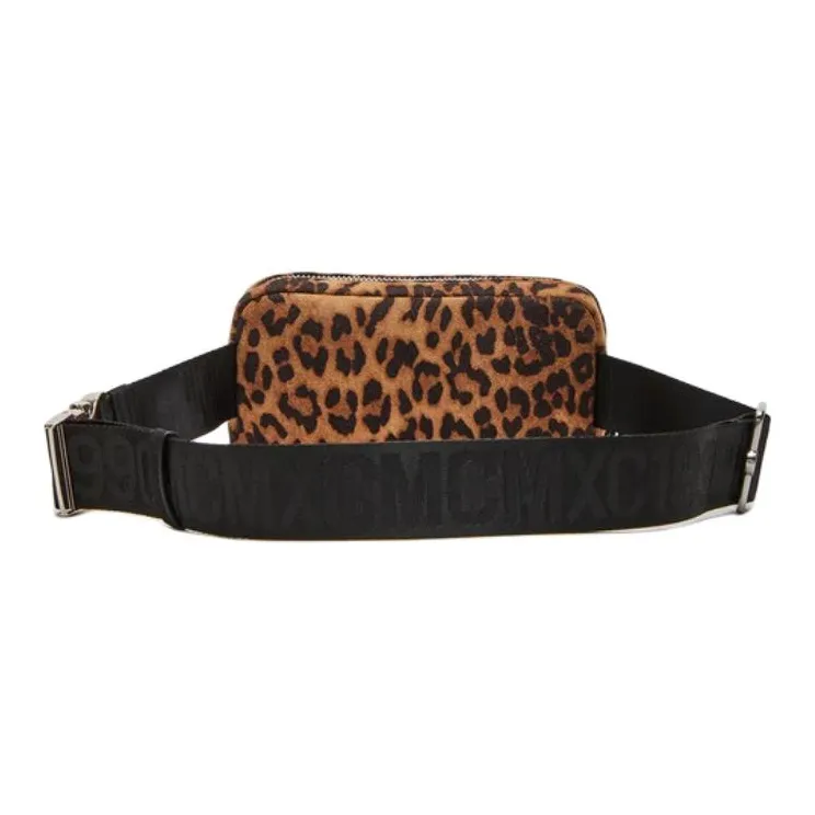 STEVE MADDEN Synthetic Material One Shoulder Crossbody Fanny Pack Women's Leopard-1