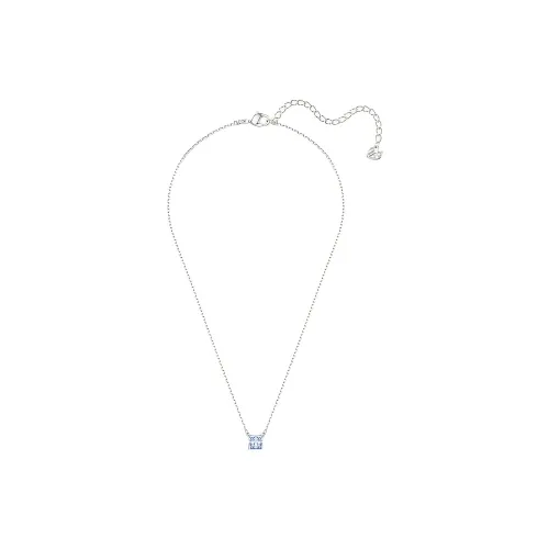 Swarovski Crystal Rhodium plated Necklaces Unisex Silver