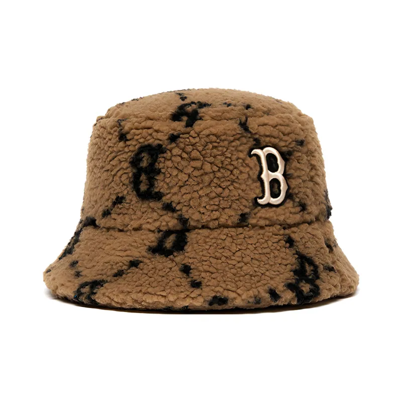 MLB Polyester Bucket Hats Unisex Brown-2