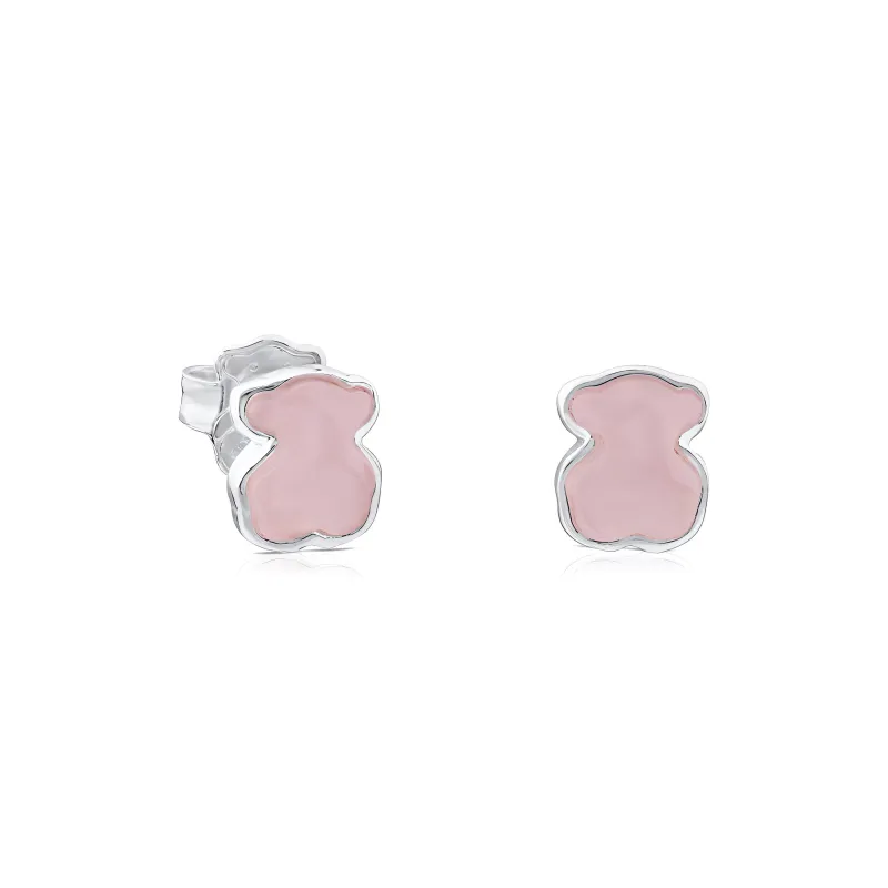 TAOSIXIONG 925 Sterling Silver Stud Earrings Women's-0