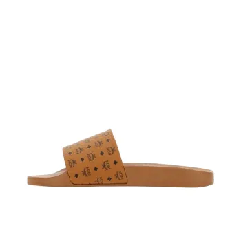 MCM Slide Slippers Men Brown