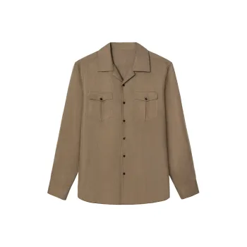 SKARO Shirts Men Brown SKE2151