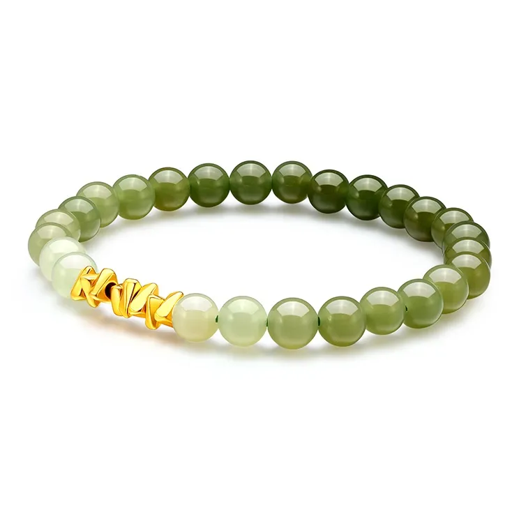 Mokinggran Hetian Jade Bracelets Pale Greenish White Jade Women's-2