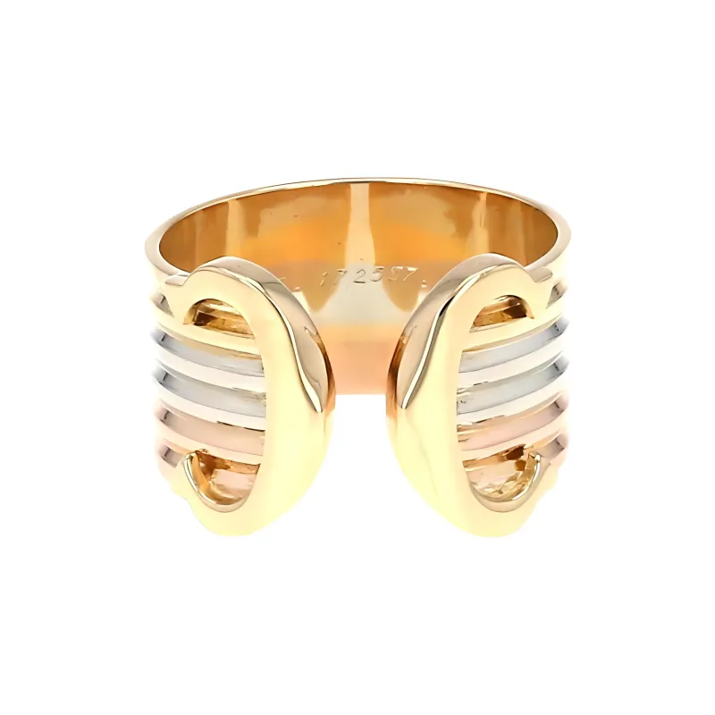 Cartier 18kt Yellow Gold Open Cartier C Ring-1