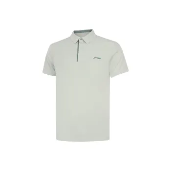 LiNing Fitness Series Polo Shirt Men's Jade Cream Green