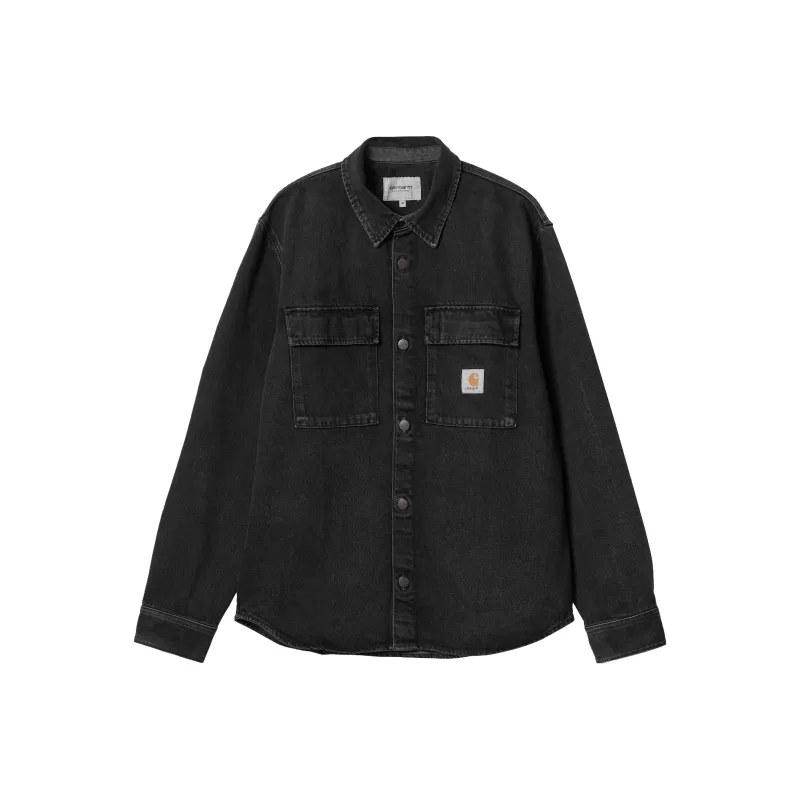 Carhartt WIP FW23 Tannin Series Shirts Men Stonewashed Black-0