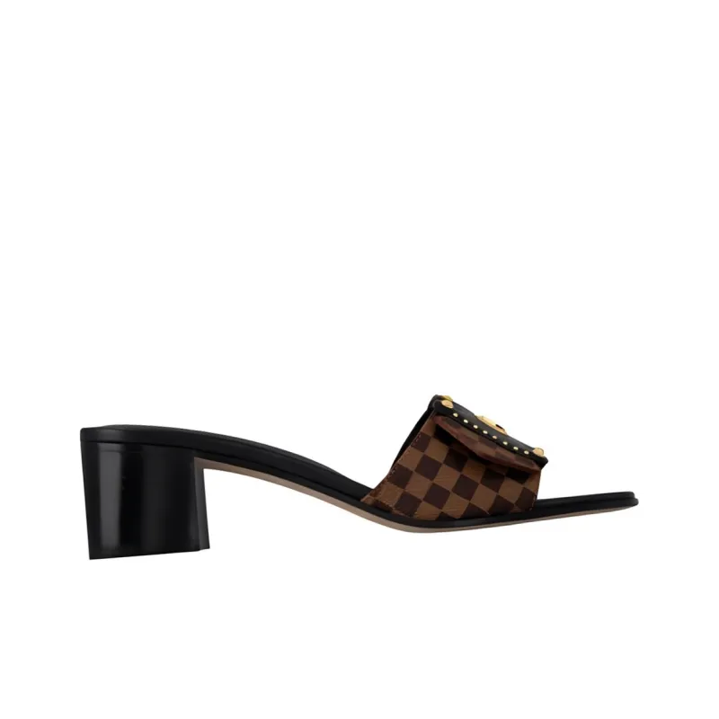 LOUIS VUITTON Slide Slippers 4.5cm Women's Brown-1
